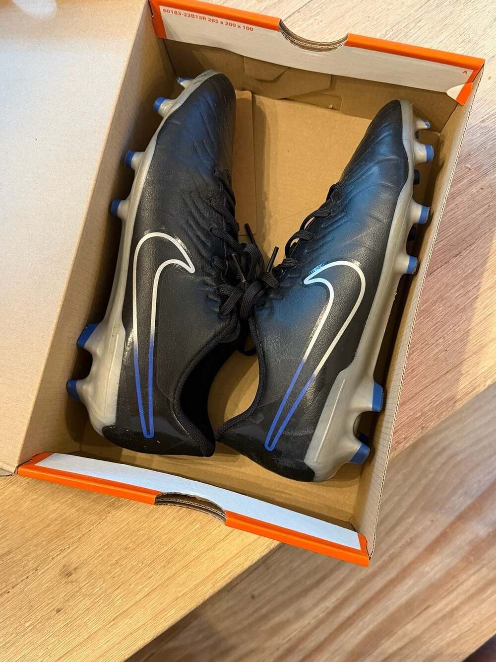 Nike Tiempo Legend 10 Club FG/MG Soccer Cleats Black Chrome Hyper Royal DV4344-0